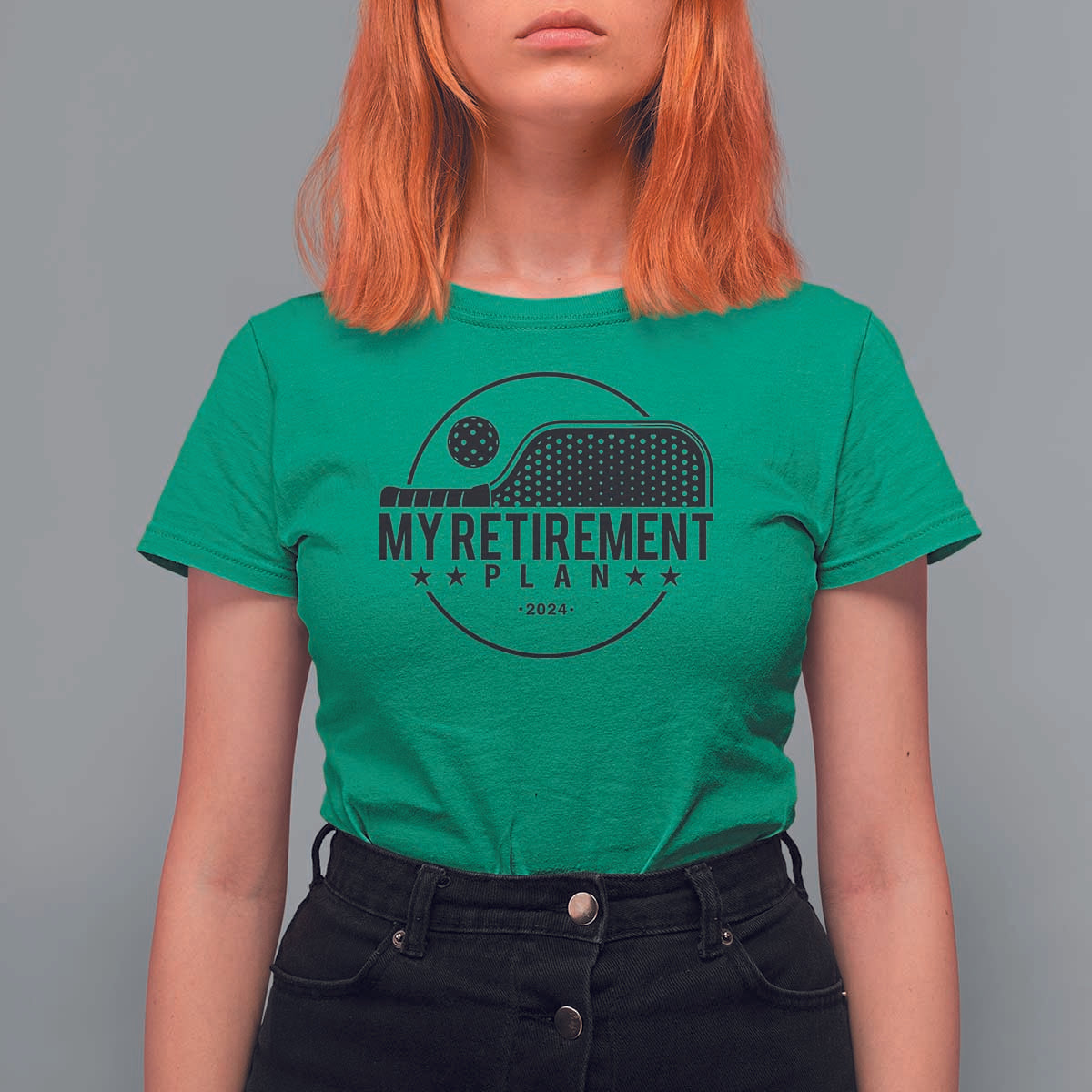 Funny Pickleball T Shirt For Women My Retirement Plan 2024 Pickle Ball - Wonder Print Shop