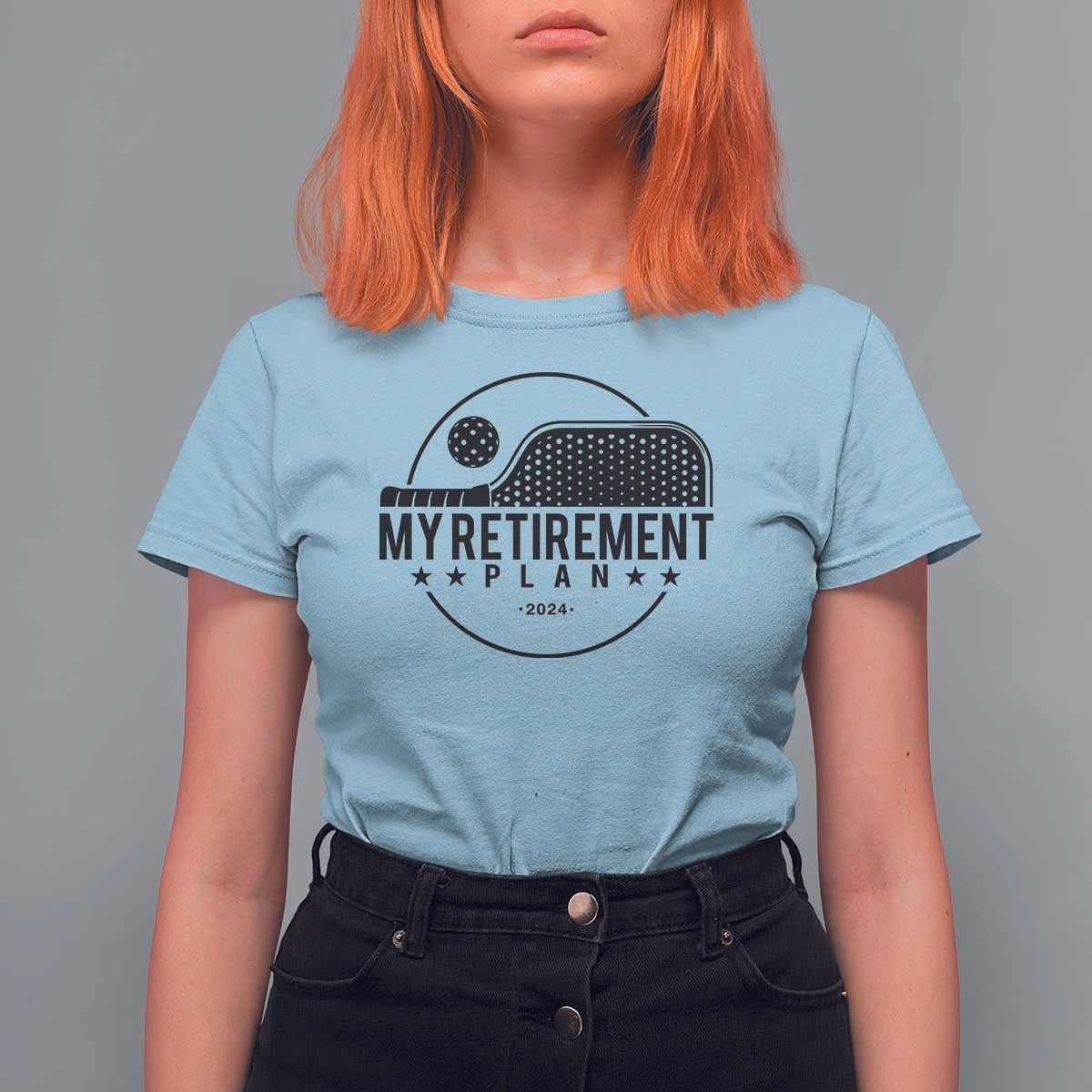 Funny Pickleball T Shirt For Women My Retirement Plan 2024 Pickle Ball - Wonder Print Shop