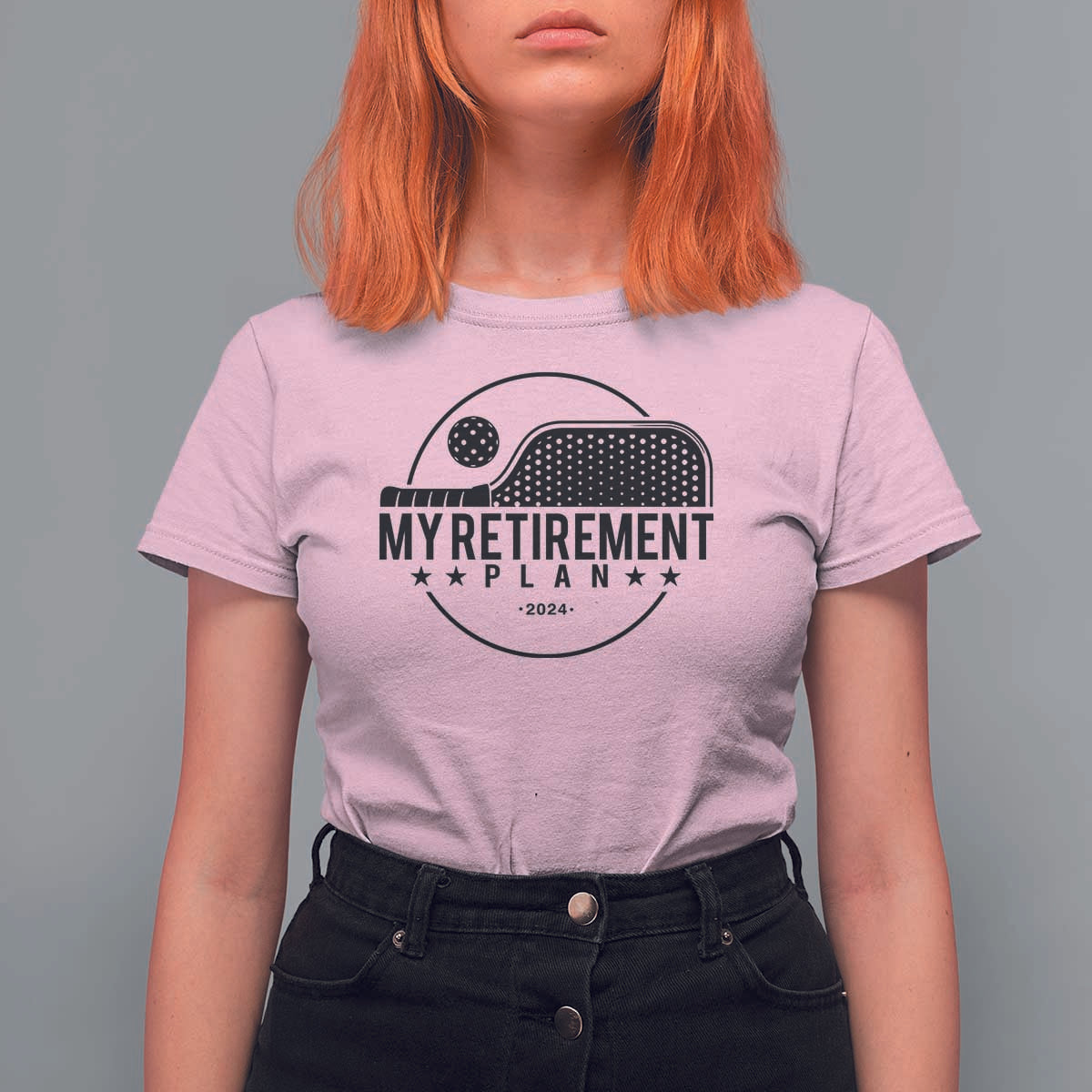 Funny Pickleball T Shirt For Women My Retirement Plan 2024 Pickle Ball - Wonder Print Shop