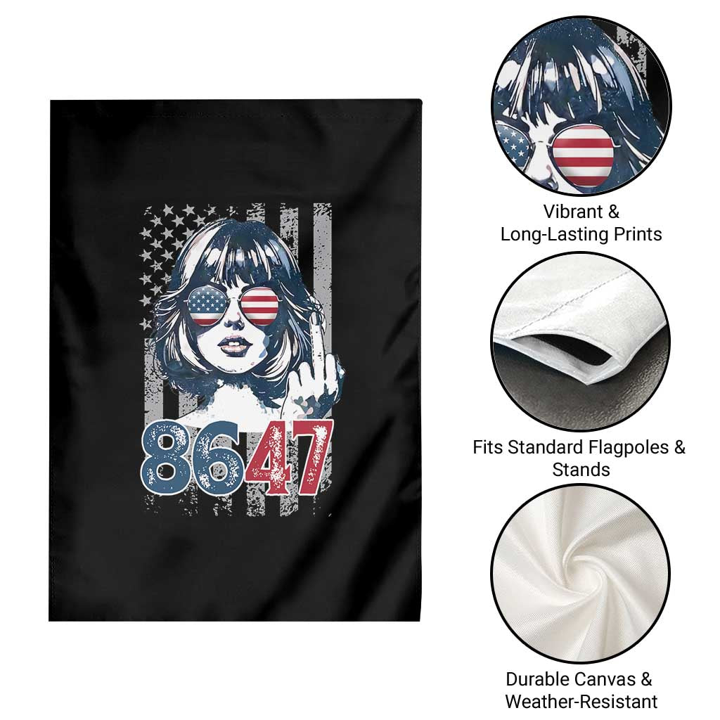 Funny 8647 Impeach 47 Girls American Flag Garden Flag - Wonder Print Shop