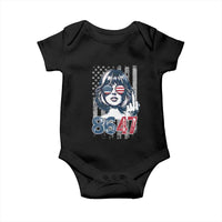Funny 8647 Impeach 47 Girls American Flag Baby Onesie - Wonder Print Shop