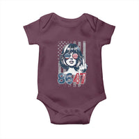 Funny 8647 Impeach 47 Girls American Flag Baby Onesie - Wonder Print Shop