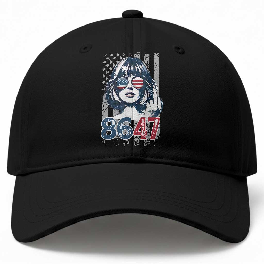 Funny 8647 Impeach 47 Girls American Flag Baseball Cap