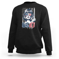 Funny 8647 Impeach 47 Girls American Flag Sweatshirt - Wonder Print Shop