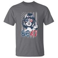 Funny 8647 Impeach 47 Girls American Flag T Shirt - Wonder Print Shop