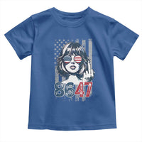 Funny 8647 Impeach 47 Girls American Flag Toddler T Shirt - Wonder Print Shop