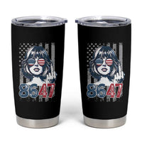Funny 8647 Impeach 47 Girls American Flag Tumbler Cup - Wonder Print Shop