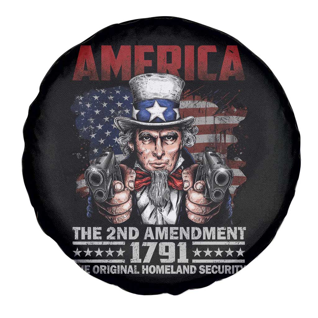Funny The 2nd Amendment Uncle Sam Spare Tire Cover America The Original Homeland Security - Wonder Print Shop