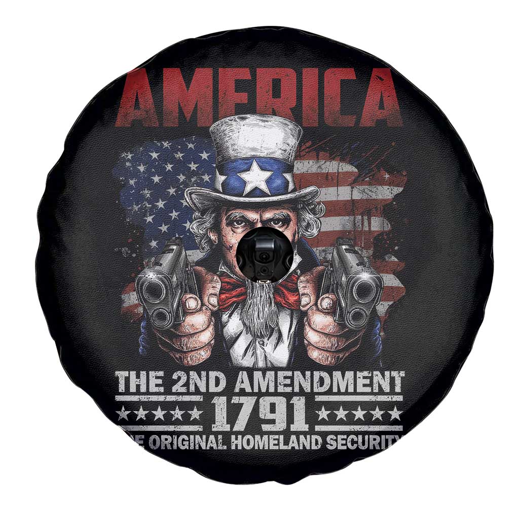 Funny The 2nd Amendment Uncle Sam Spare Tire Cover America The Original Homeland Security - Wonder Print Shop