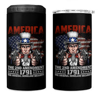 Funny The 2nd Amendment Uncle Sam 4 in 1 Can Cooler Tumbler America The Original Homeland Security - Wonder Print Shop