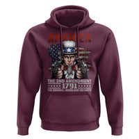 Funny The 2nd Amendment Uncle Sam Hoodie America The Original Homeland Security - Wonder Print Shop
