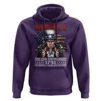 Funny The 2nd Amendment Uncle Sam Hoodie America The Original Homeland Security - Wonder Print Shop