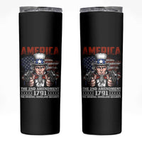 Funny The 2nd Amendment Uncle Sam Skinny Tumbler America The Original Homeland Security - Wonder Print Shop