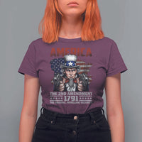 Funny The 2nd Amendment Uncle Sam T Shirt For Women America The Original Homeland Security - Wonder Print Shop