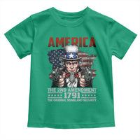 Funny The 2nd Amendment Uncle Sam Toddler T Shirt America The Original Homeland Security - Wonder Print Shop