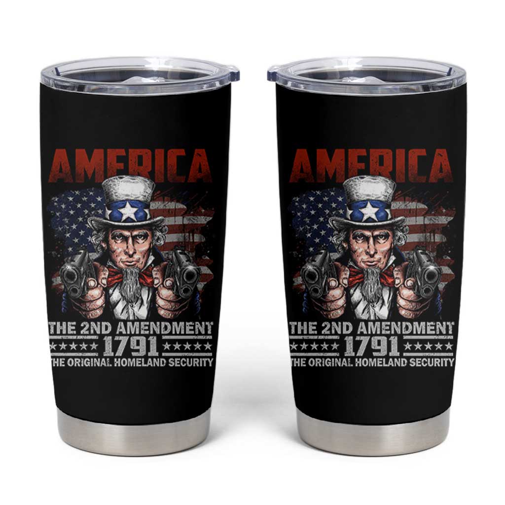 Funny The 2nd Amendment Uncle Sam Tumbler Cup America The Original Homeland Security - Wonder Print Shop