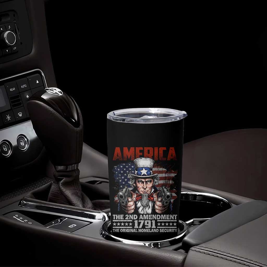 Funny The 2nd Amendment Uncle Sam Tumbler Cup America The Original Homeland Security - Wonder Print Shop