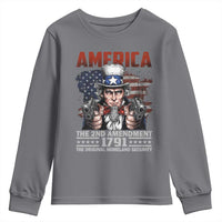 Funny The 2nd Amendment Uncle Sam Youth Sweatshirt America The Original Homeland Security - Wonder Print Shop