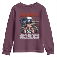 Funny The 2nd Amendment Uncle Sam Youth Sweatshirt America The Original Homeland Security - Wonder Print Shop