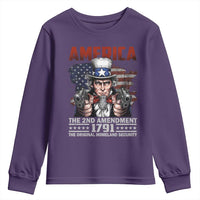 Funny The 2nd Amendment Uncle Sam Youth Sweatshirt America The Original Homeland Security - Wonder Print Shop