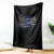 Proud Israeli American Throw Blanket Patriotic Israeli USA Flag - Wonder Print Shop