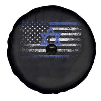 Proud Israeli American Spare Tire Cover Patriotic Israeli USA Flag - Wonder Print Shop