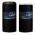 Proud Israeli American 4 in 1 Can Cooler Tumbler Patriotic Israeli USA Flag - Wonder Print Shop