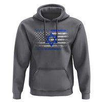 Proud Israeli American Hoodie Patriotic Israeli USA Flag - Wonder Print Shop