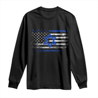 Proud Israeli American Long Sleeve Shirt Patriotic Israeli USA Flag - Wonder Print Shop