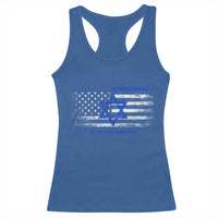 Proud Israeli American Racerback Tank Top Patriotic Israeli USA Flag - Wonder Print Shop