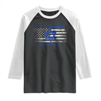 Proud Israeli American Raglan Shirt Patriotic Israeli USA Flag - Wonder Print Shop