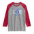 Proud Israeli American Raglan Shirt Patriotic Israeli USA Flag - Wonder Print Shop