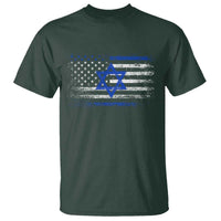 Proud Israeli American T Shirt Patriotic Israeli USA Flag - Wonder Print Shop