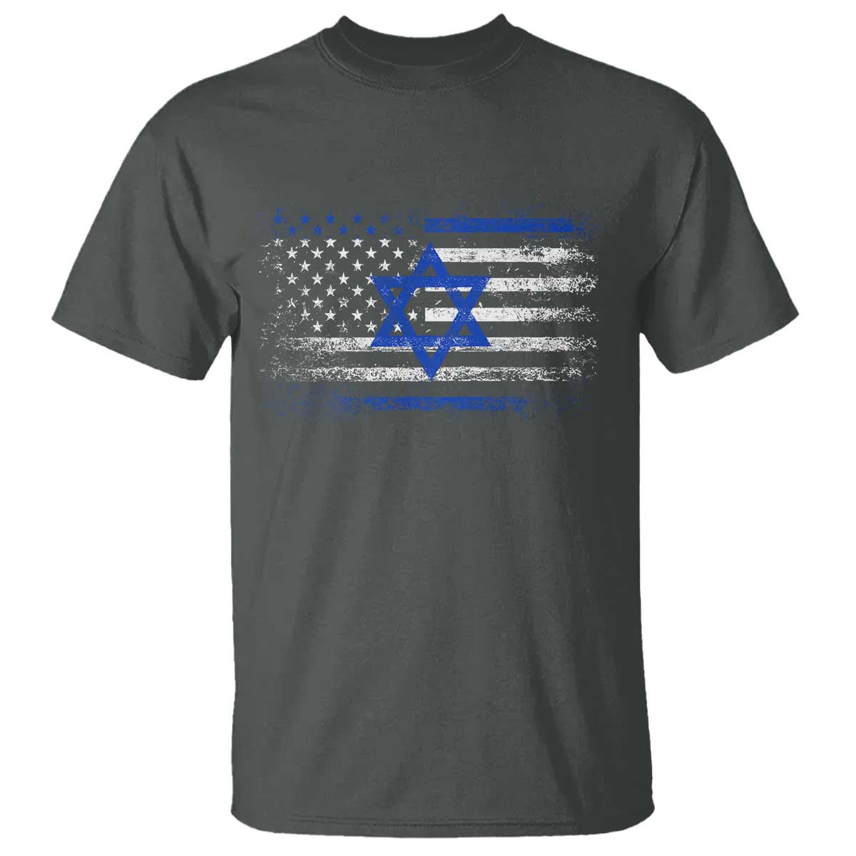 Proud Israeli American T Shirt Patriotic Israeli USA Flag - Wonder Print Shop