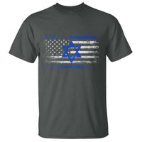 Proud Israeli American T Shirt Patriotic Israeli USA Flag - Wonder Print Shop