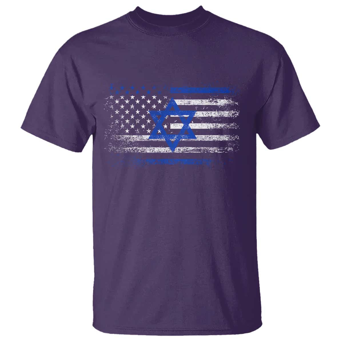 Proud Israeli American T Shirt Patriotic Israeli USA Flag - Wonder Print Shop