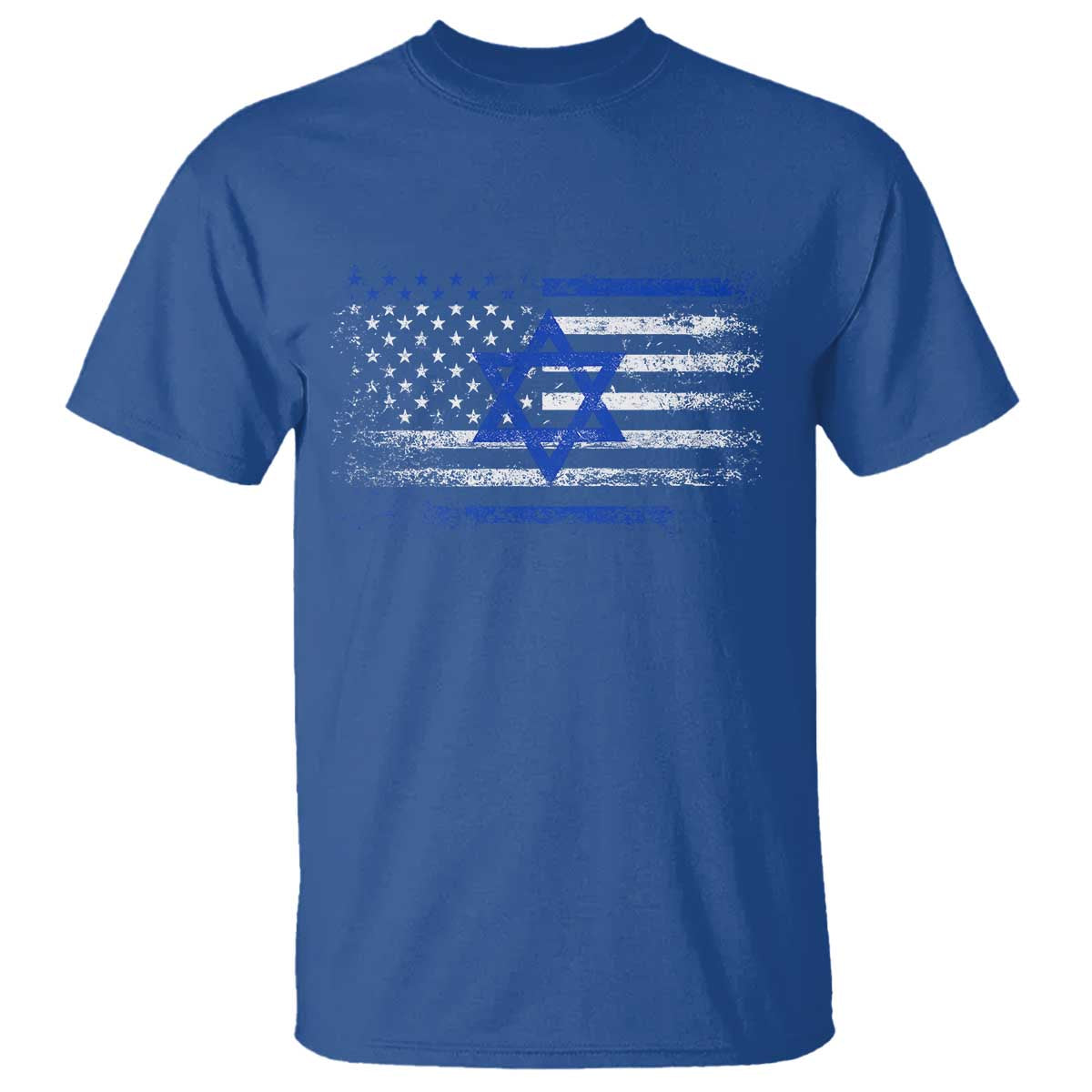 Proud Israeli American T Shirt Patriotic Israeli USA Flag - Wonder Print Shop