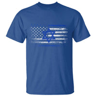 Proud Israeli American T Shirt Patriotic Israeli USA Flag - Wonder Print Shop