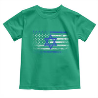Proud Israeli American Toddler T Shirt Patriotic Israeli USA Flag - Wonder Print Shop