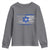 Proud Israeli American Youth Sweatshirt Patriotic Israeli USA Flag - Wonder Print Shop
