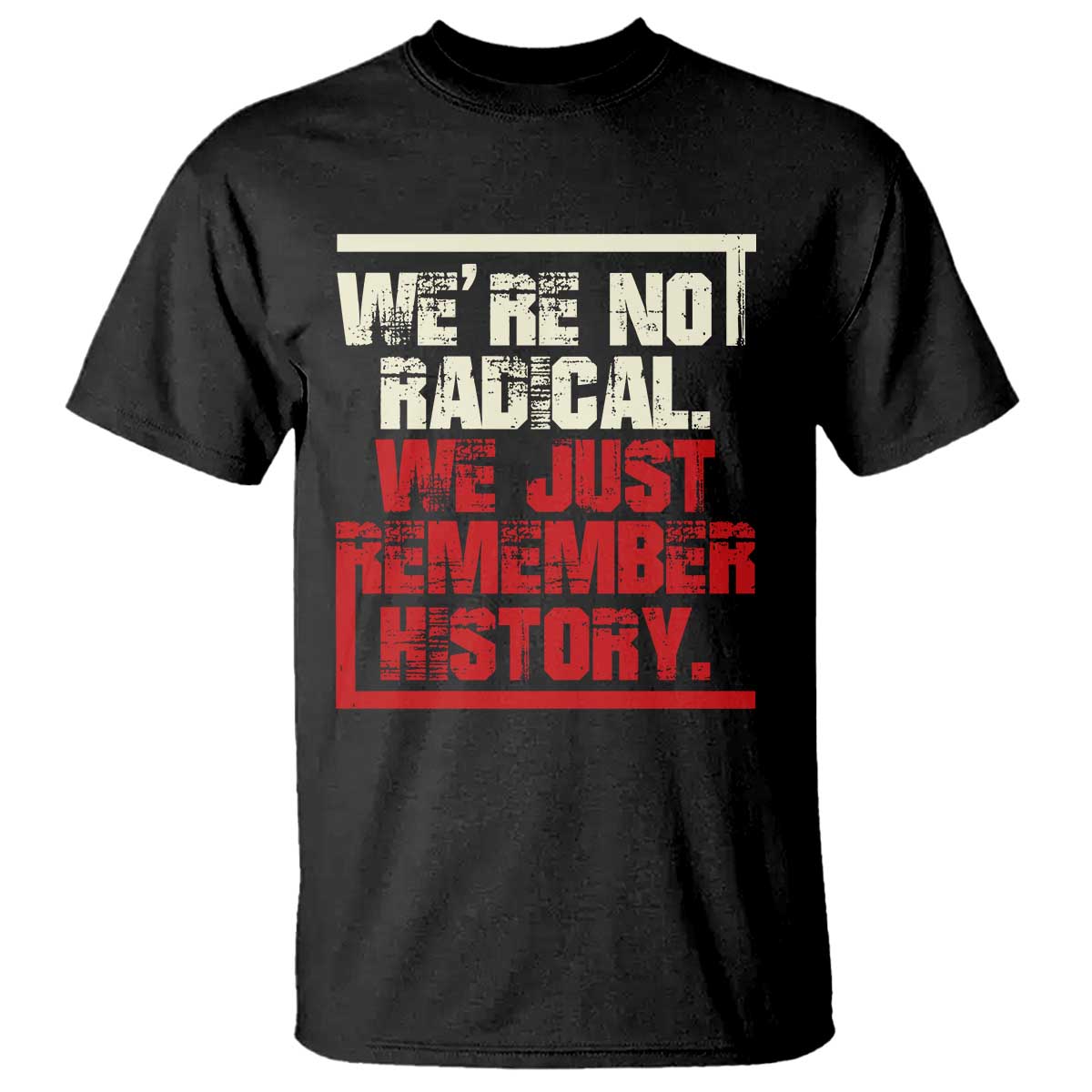 We Are Not Radical We Just Remember History T Shirt - Wonder Print Shop
