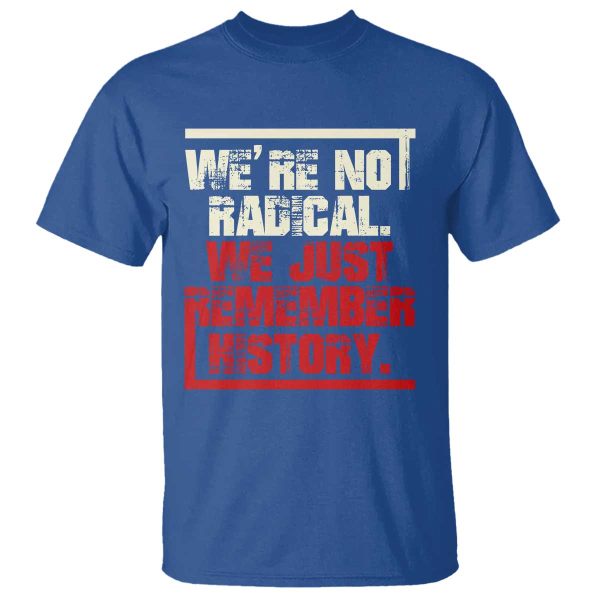 We Are Not Radical We Just Remember History T Shirt - Wonder Print Shop