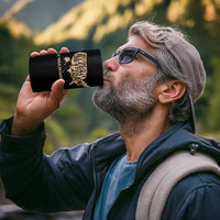 No One Is Illegal On Stolen Land 4 in 1 Can Cooler Tumbler We Walk On Native Land Vintage American Map - Wonder Print Shop