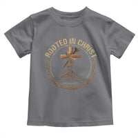 Rooted In Christ Toddler T Shirt Jesus Christian Cross Bible Verse - Wonder Print Shop
