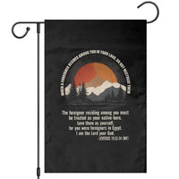 When A Foreigner Resides Among You In Your Land Do Not Mistreat Them Garden Flag Leviticus Bible Verse - Wonder Print Shop
