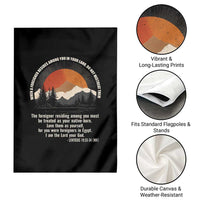 When A Foreigner Resides Among You In Your Land Do Not Mistreat Them Garden Flag Leviticus Bible Verse - Wonder Print Shop