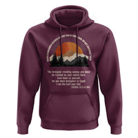 When A Foreigner Resides Among You In Your Land Do Not Mistreat Them Hoodie Leviticus Bible Verse - Wonder Print Shop