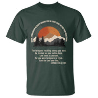 When A Foreigner Resides Among You In Your Land Do Not Mistreat Them T Shirt Leviticus Bible Verse - Wonder Print Shop