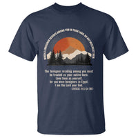 When A Foreigner Resides Among You In Your Land Do Not Mistreat Them T Shirt Leviticus Bible Verse - Wonder Print Shop