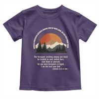 When A Foreigner Resides Among You In Your Land Do Not Mistreat Them Toddler T Shirt Leviticus Bible Verse - Wonder Print Shop